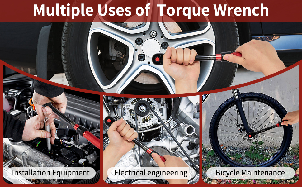 Hairich 1/4-Inch Torque Wrench, Dual-direction Small Torque